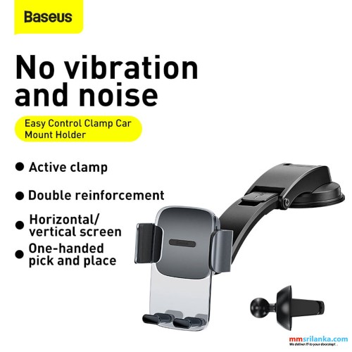 Baseus Easy Control Clamp Car Mount Holder Black